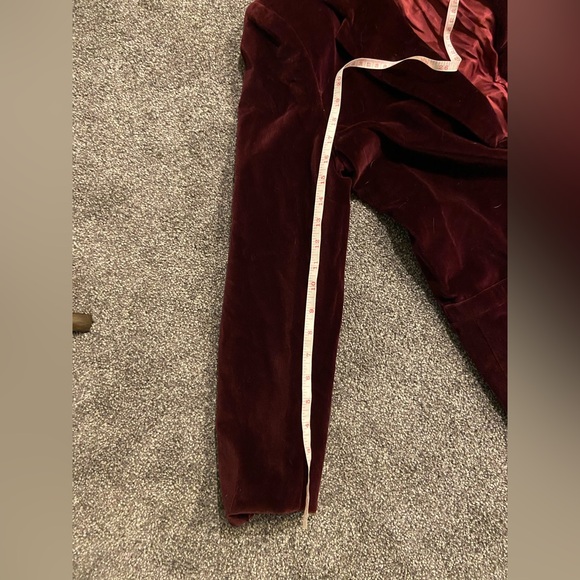 Rafaella Women’s Burgundy Velvet Blazer size 6 business casual 100% cotton - Picture 6 of 7